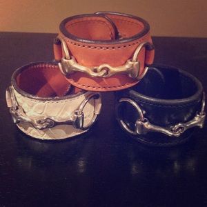 Rebecca Ray Chestnut Leather Cuff & Bit